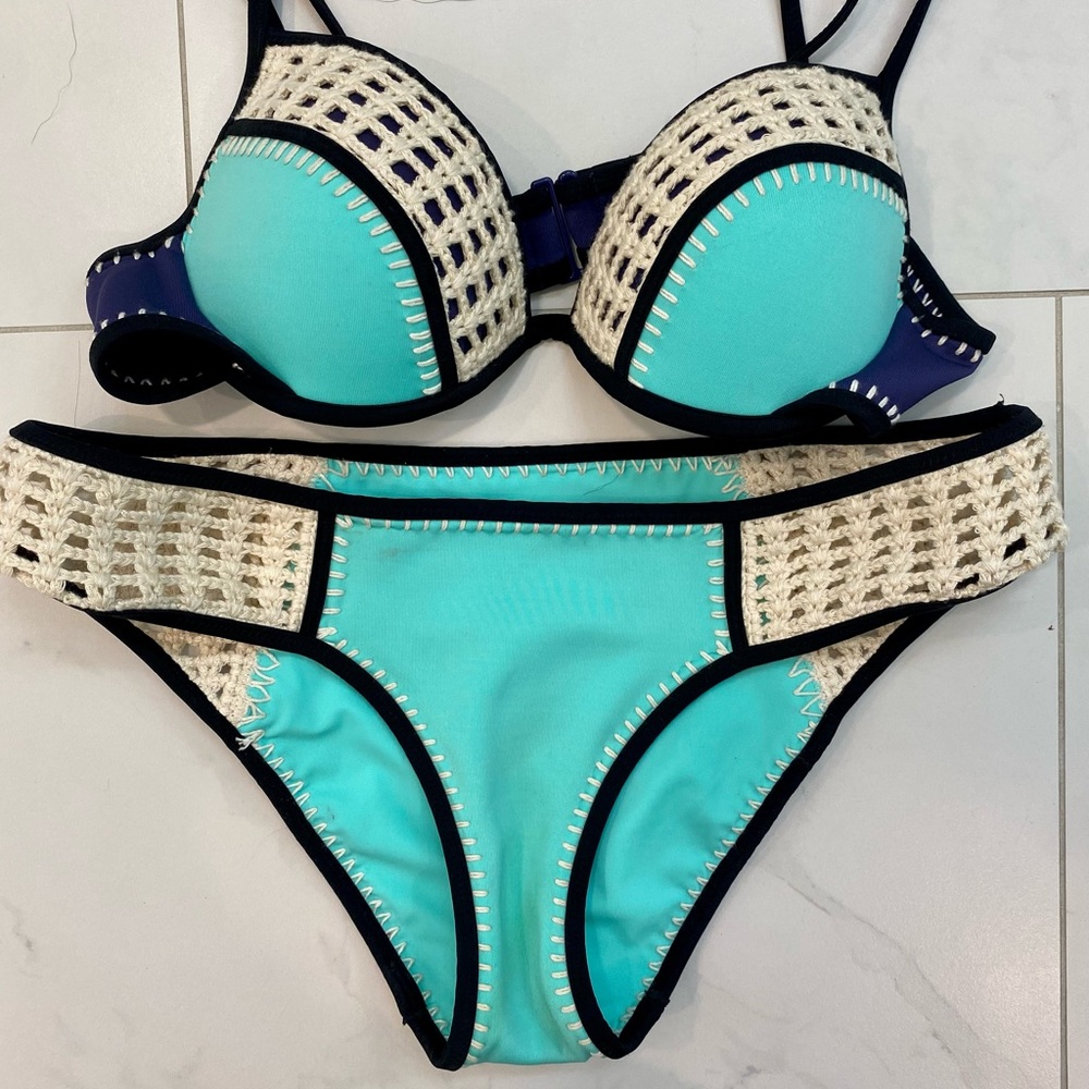 Victoria’s Secret crochet detailed bikini (top & bottom)